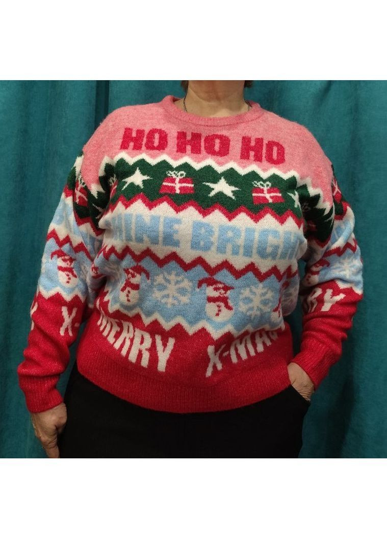 Червоний зимовий різдвяний жіночий светр Esmara