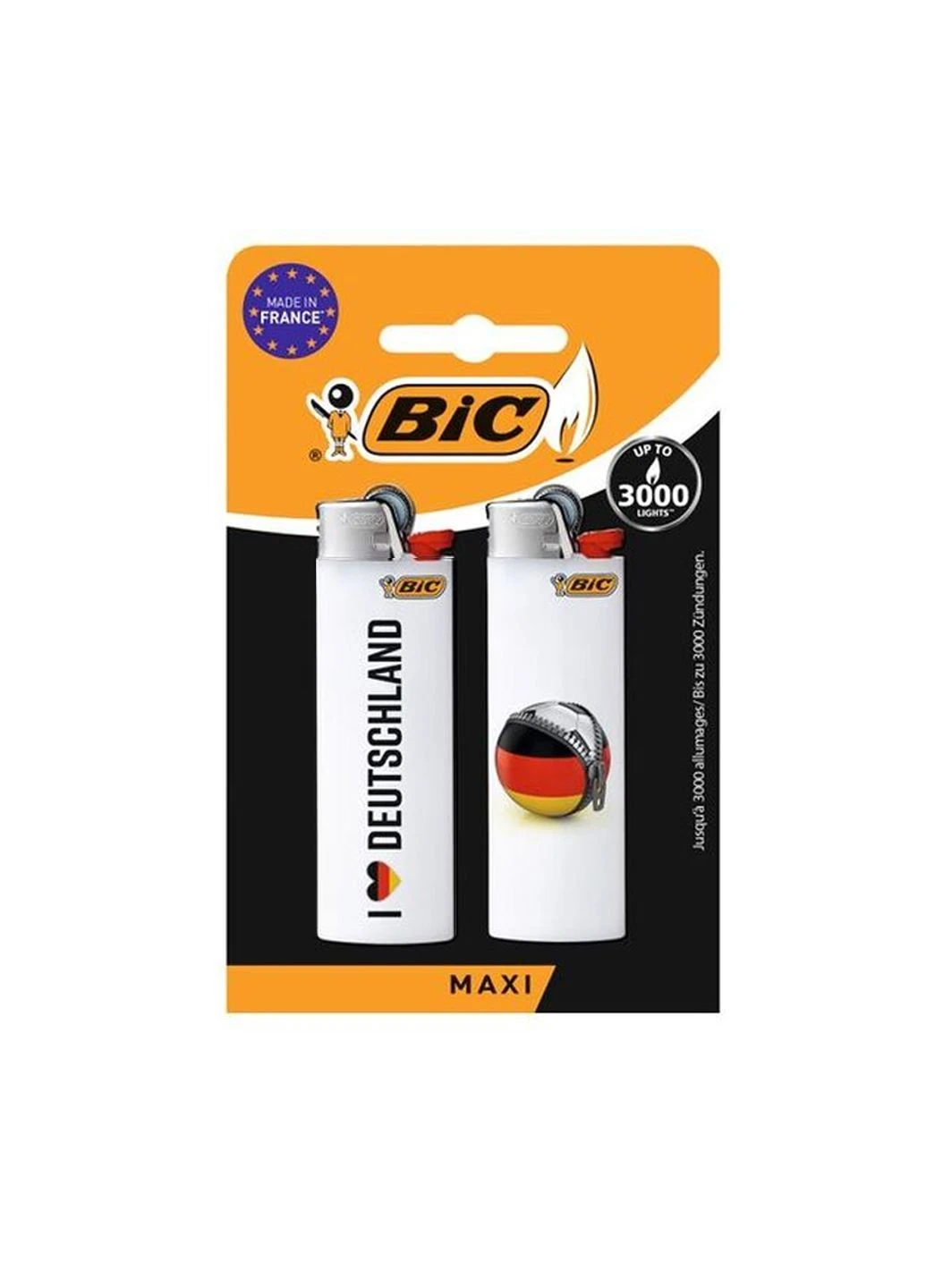 Набор карманных зажигалок (250132) Maxi J26 2 шт комбинированный Bic (363187951)