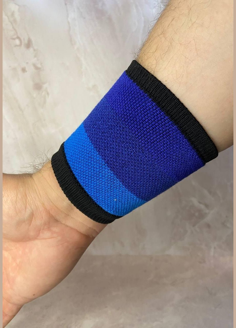 Пов'язка (напульсник) для фіксації сенсора (синя у смужку) No Brand (326843327)