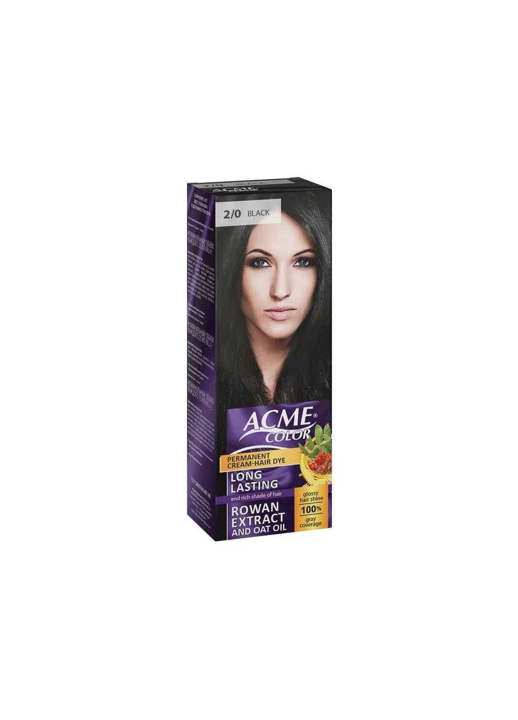 Кремкраска д/волос Черный 2/0 ТМ Acme Color (300290492)