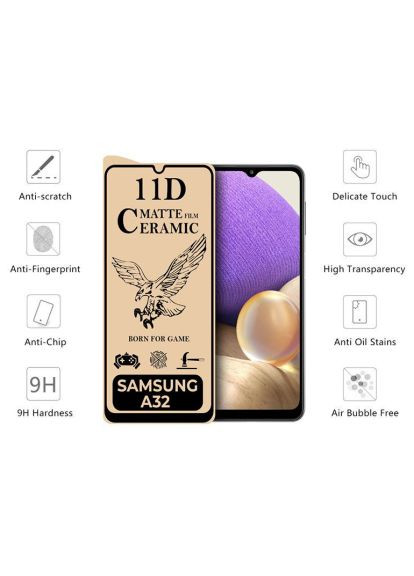 Стекло защитное (494918) Drobak Matte Ceramics Samsung Galaxy A32 4G (366519822)