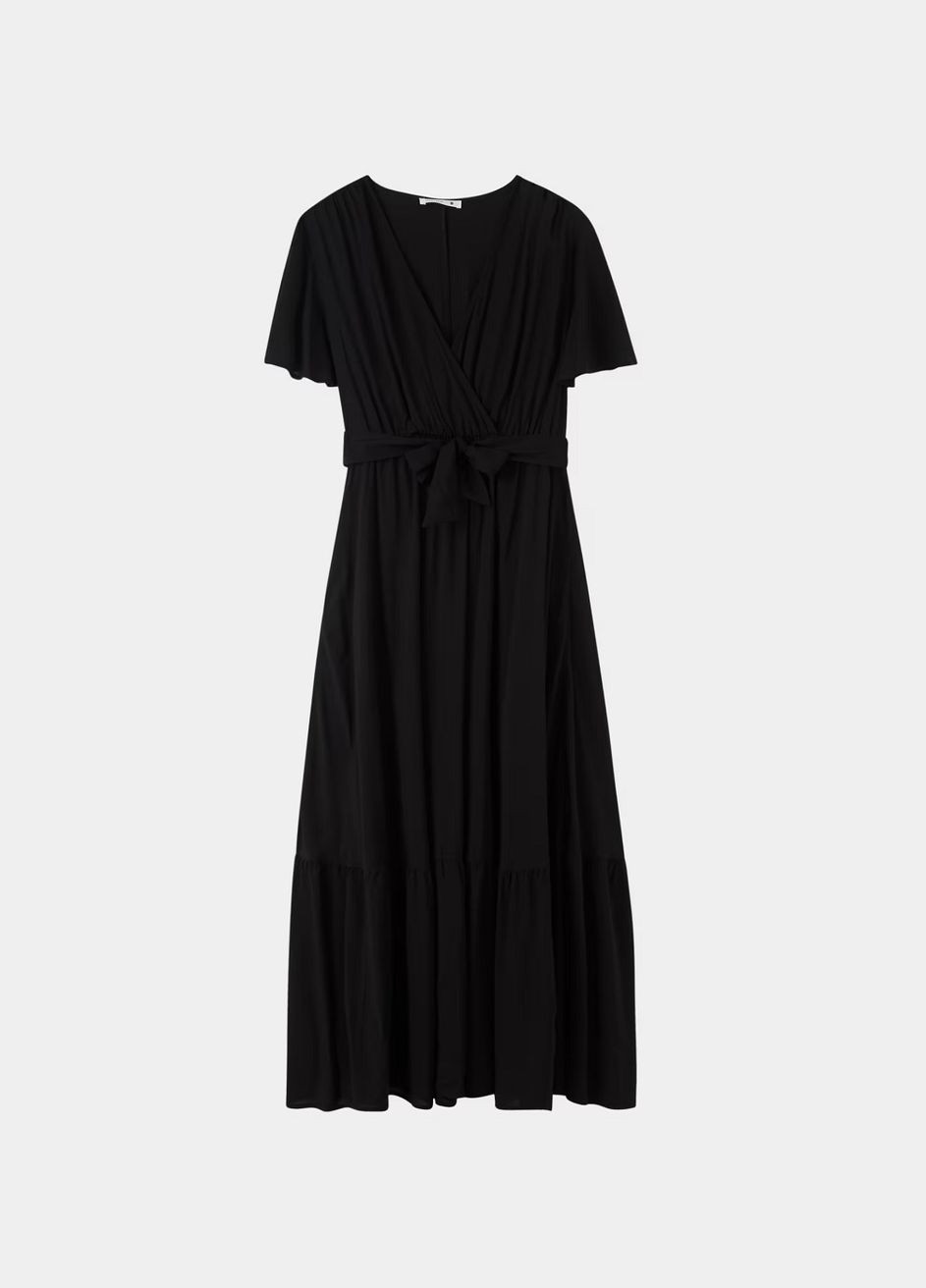 Черное повседневный платье жен Terranova однотонное