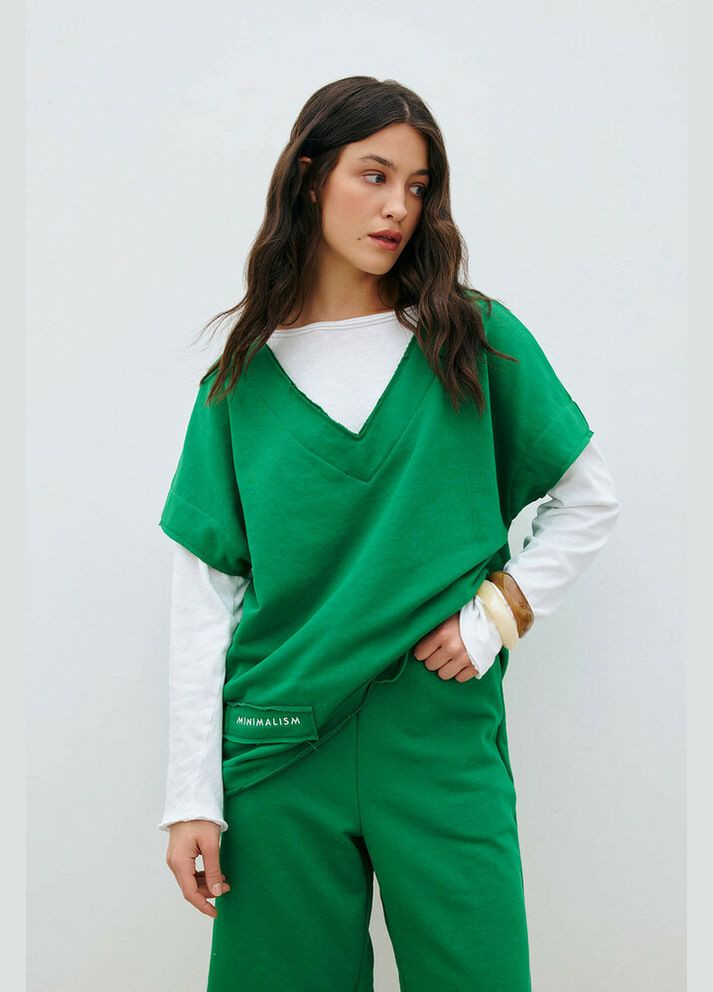 Жіночий трикотажний костюм із шортами MKRM4189-1 Modna KAZKA (336931929)