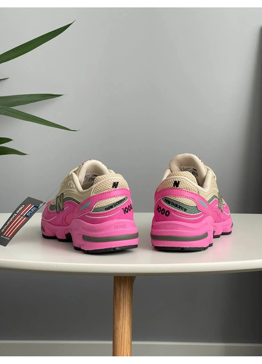 Кросівки жіночі New Balance 1000 Tan Pink Green | Нью Беланс 1000 рожеві No Brand рожеві демісезони (361081637)