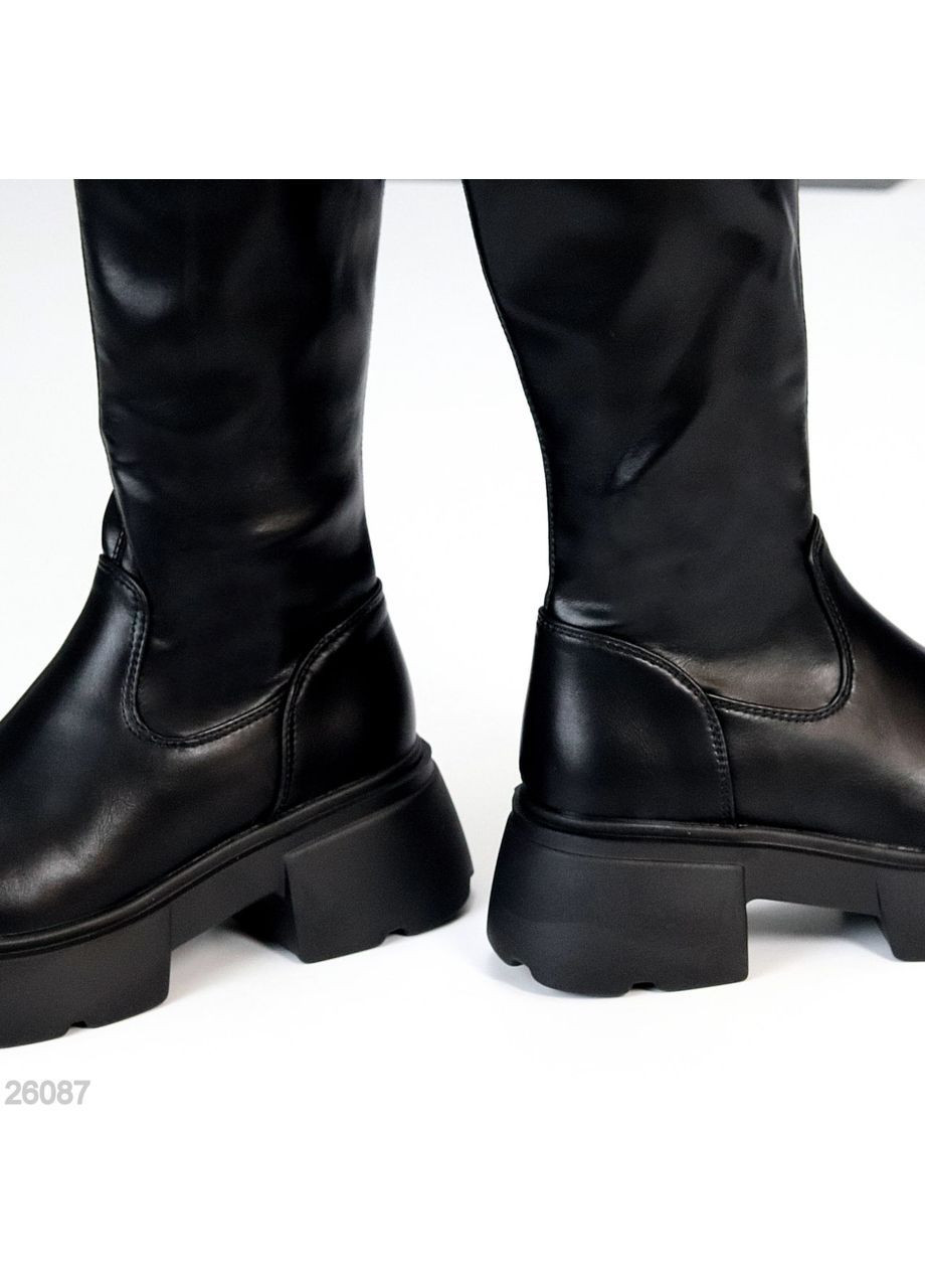 Черные осенние ботфорты ronata Helen