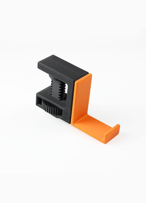 Тримач для навушників з кріпленням до столу. Чорно-жовтогарячий, Тип-6 No Brand (342123504)