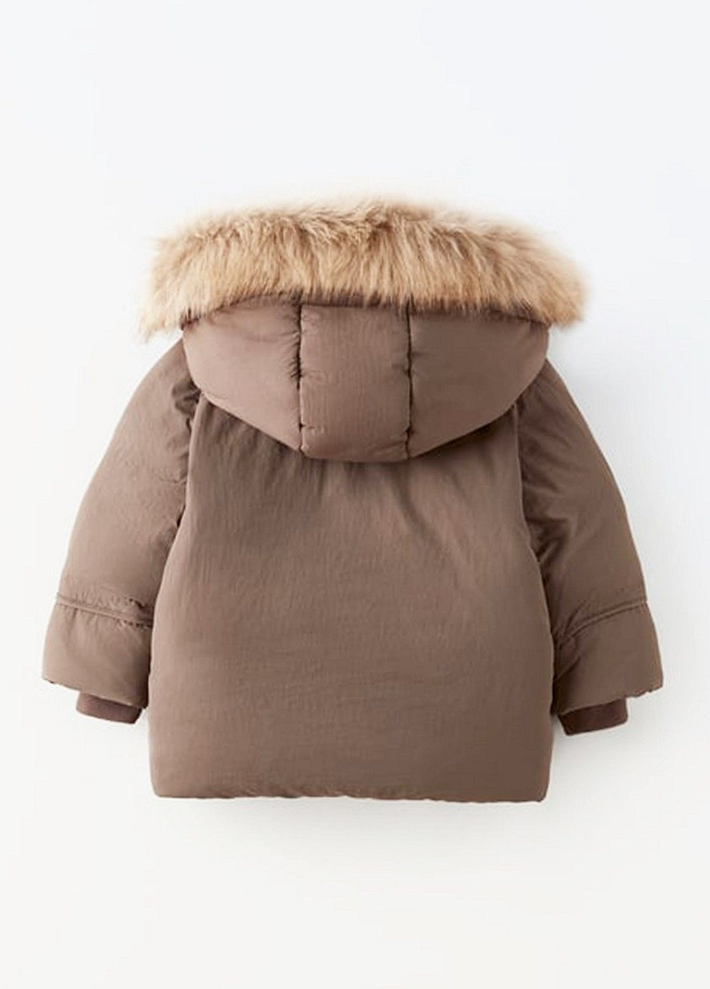 Коричнева зимня куртка Zara