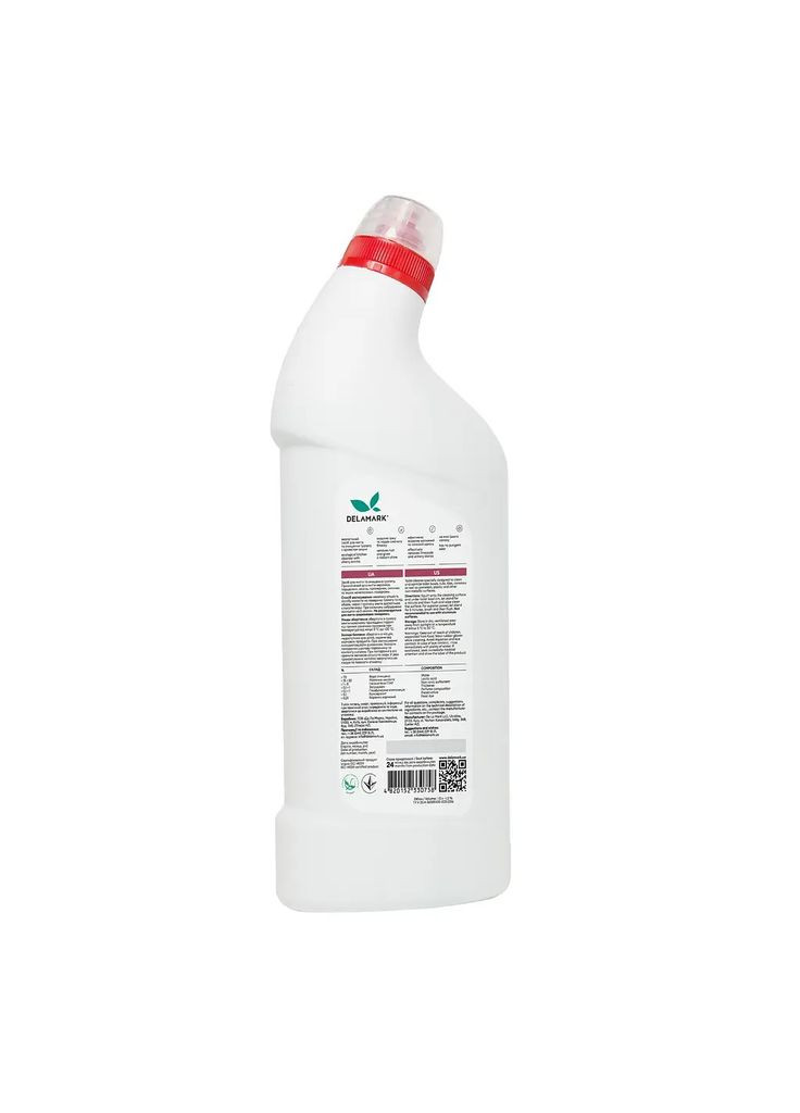 Засіб для миття туалету De La Mark з ароматом вишні, 1 л DeLaMark (328402321)