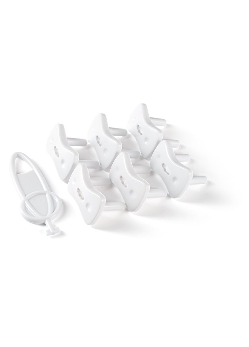 Заглушки для розеток с ключом MBM Kids 6 шт Белые (BS-12 WHITE) MVM (304290337)