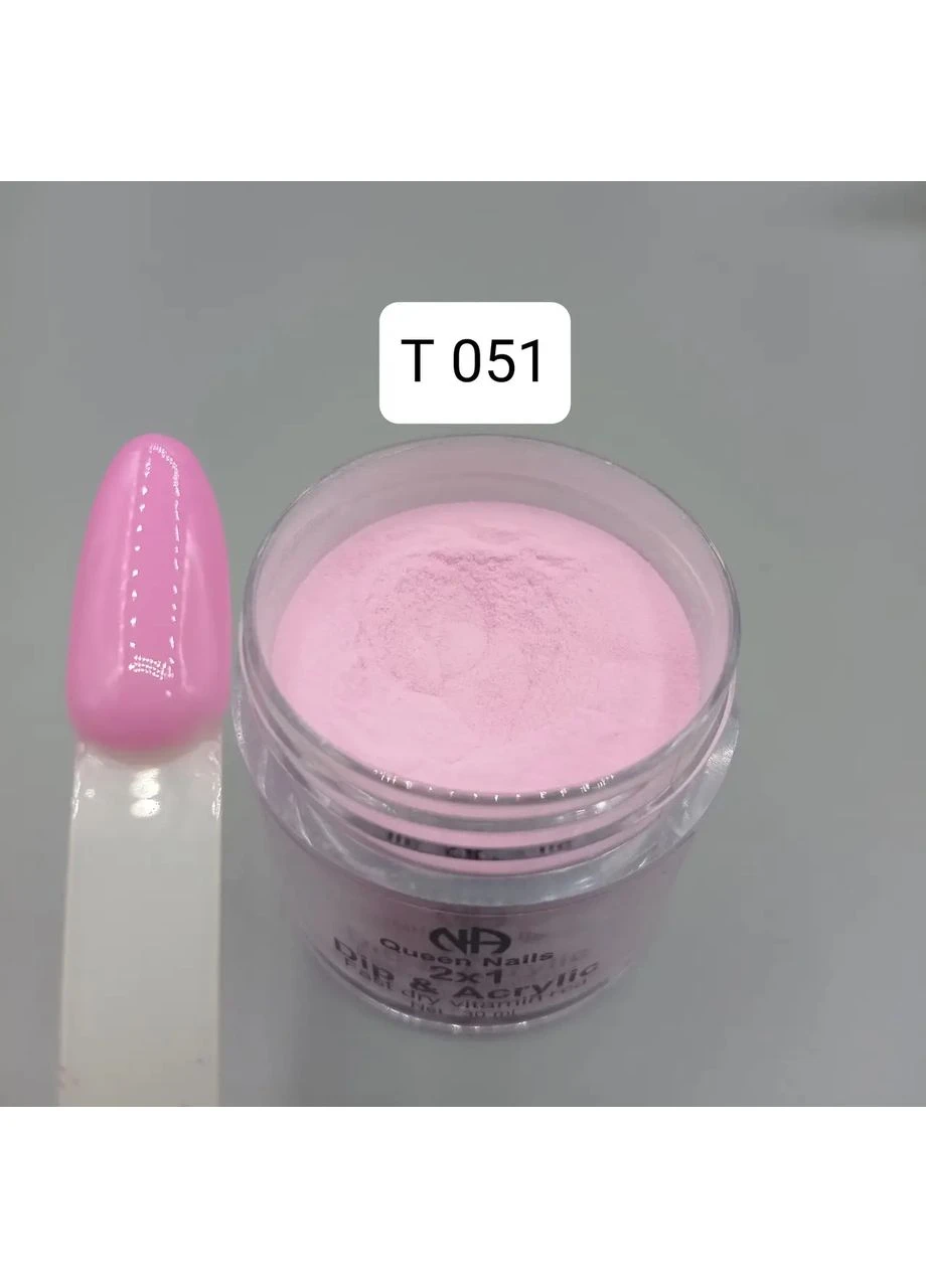 Акрилова пудра 2×1 dip & acrylic Nails Т 051, 10 г Queen (392941901)