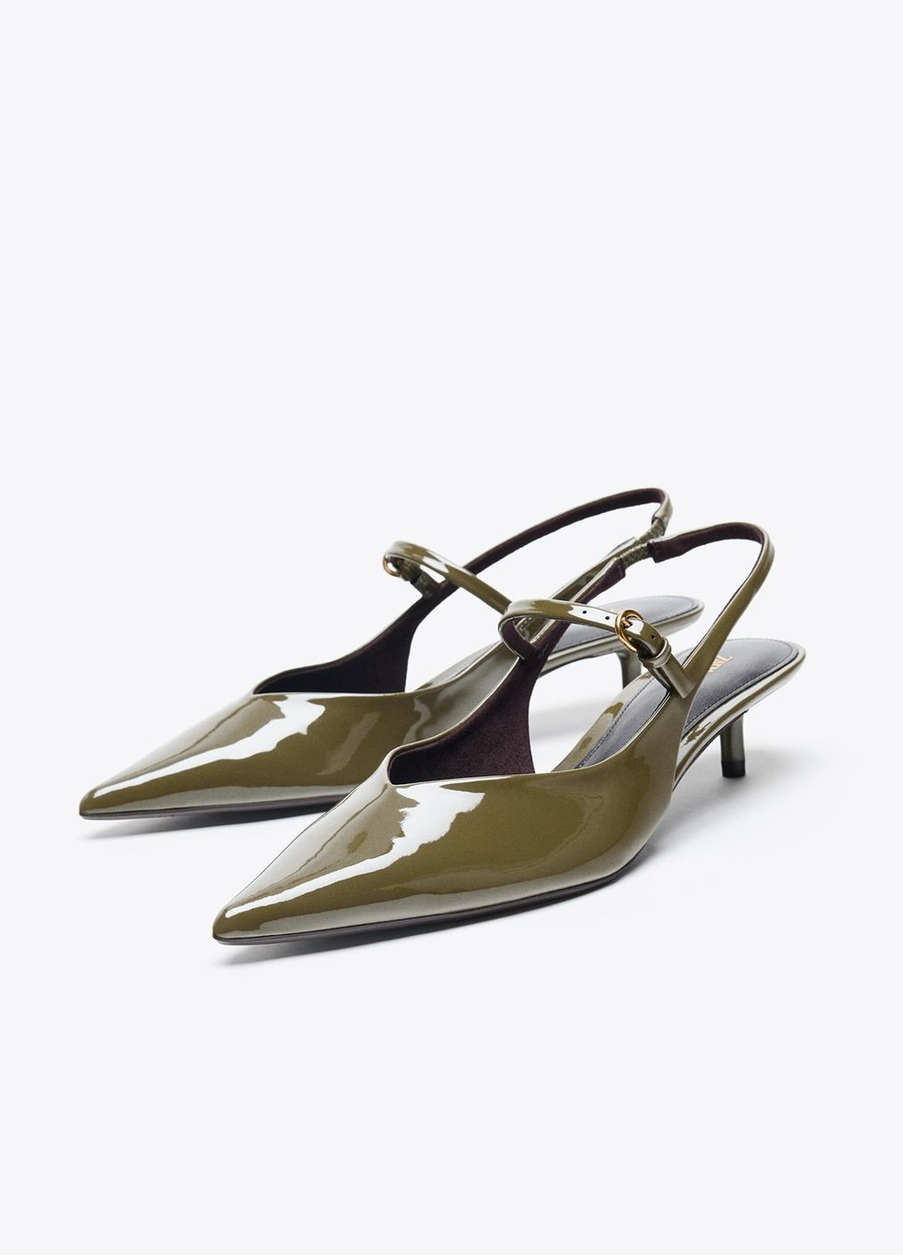 Хаки мюли Zara