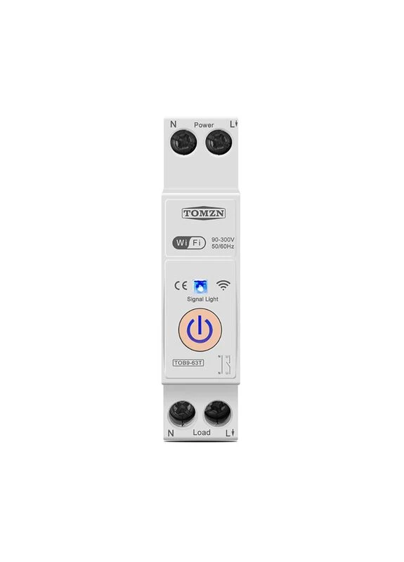 Умный WiFi выключатель, только таймер 1P+N 40A 230V Smart Life, Tuya [TOB9-63T-40A] Tomzn (395871327)