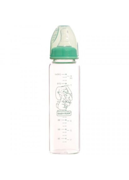 Пляшечка для годування Baby Team скляна 0+ 250 мл (268142769)
