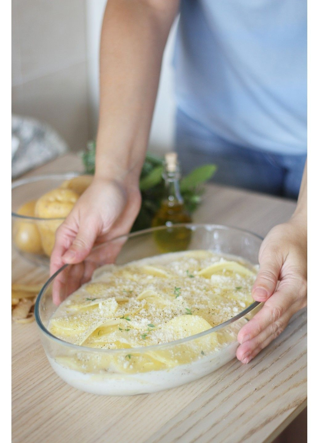 Форма с/у н-р форм 2пр (прямоуголь 35х23, овал 30х21см) (913S605/8043) Pyrex (365277198)