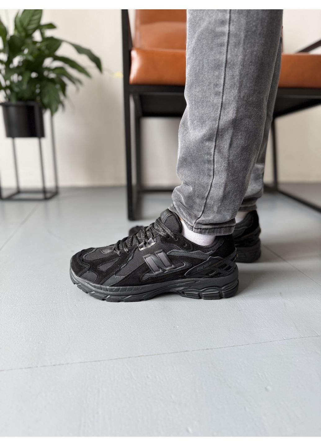 Серые демисезонные кроссовки мужские new balance 1906d black grey gore-tex нью беланс 1906d No Brand