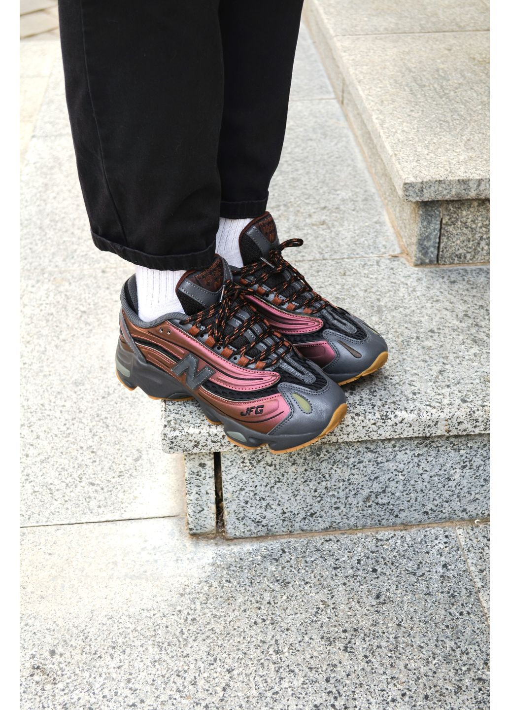 Комбіновані Осінні кросівки чоловічі new balance 1000 brown нью беланс 1000 No Brand