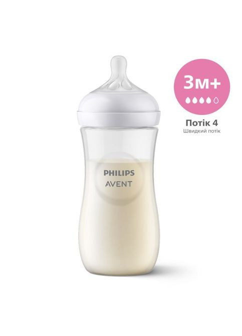 Бутылочка для кормления Natural Природный поток 330 мл (SCY906/01) Philips Avent Natural Природний потік 330 мл (302311937)