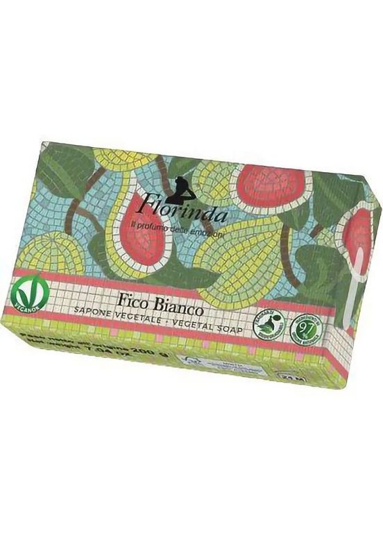 Мыло натуральное Мозаика Белый инжир, 200 г Florinda 697557 (361855765)