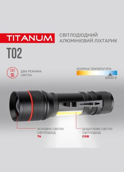 Ліхтар (TLFT02) Titanum 200lm 6500k (268146614)