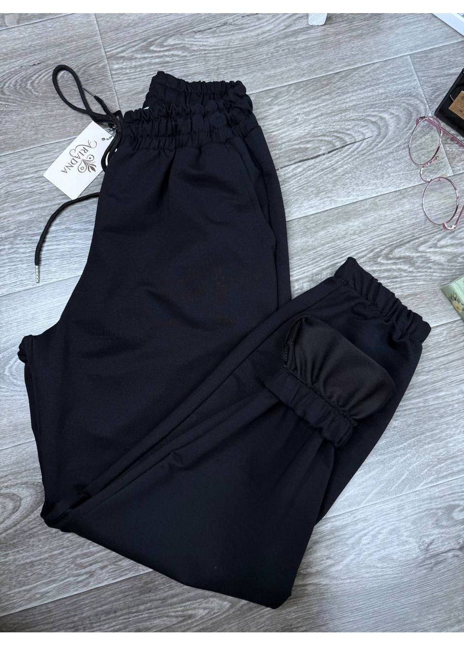 Жіночі джоггери з двонитки Пєн'є з високою посадкою – Розмірна сітка в описі GD/GL Модний простір (364965990)