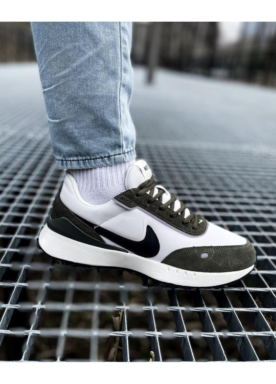 Білі Осінні кросівки чоловічі nike waffle khaki найк No Brand