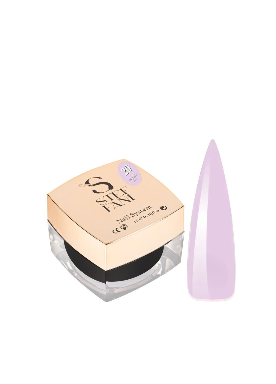 Гель для нарощування нігтів Builder Gel 15 мл, 20 Світло-фіолетовий Steffani (366079726)