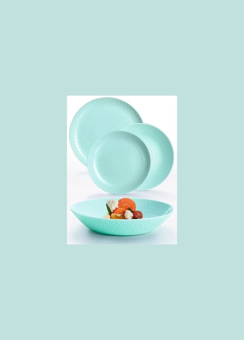 Столовый сервиз Plumi Paradise Green V9232, 18 предметов, на 6 персон Luminarc (328601711)