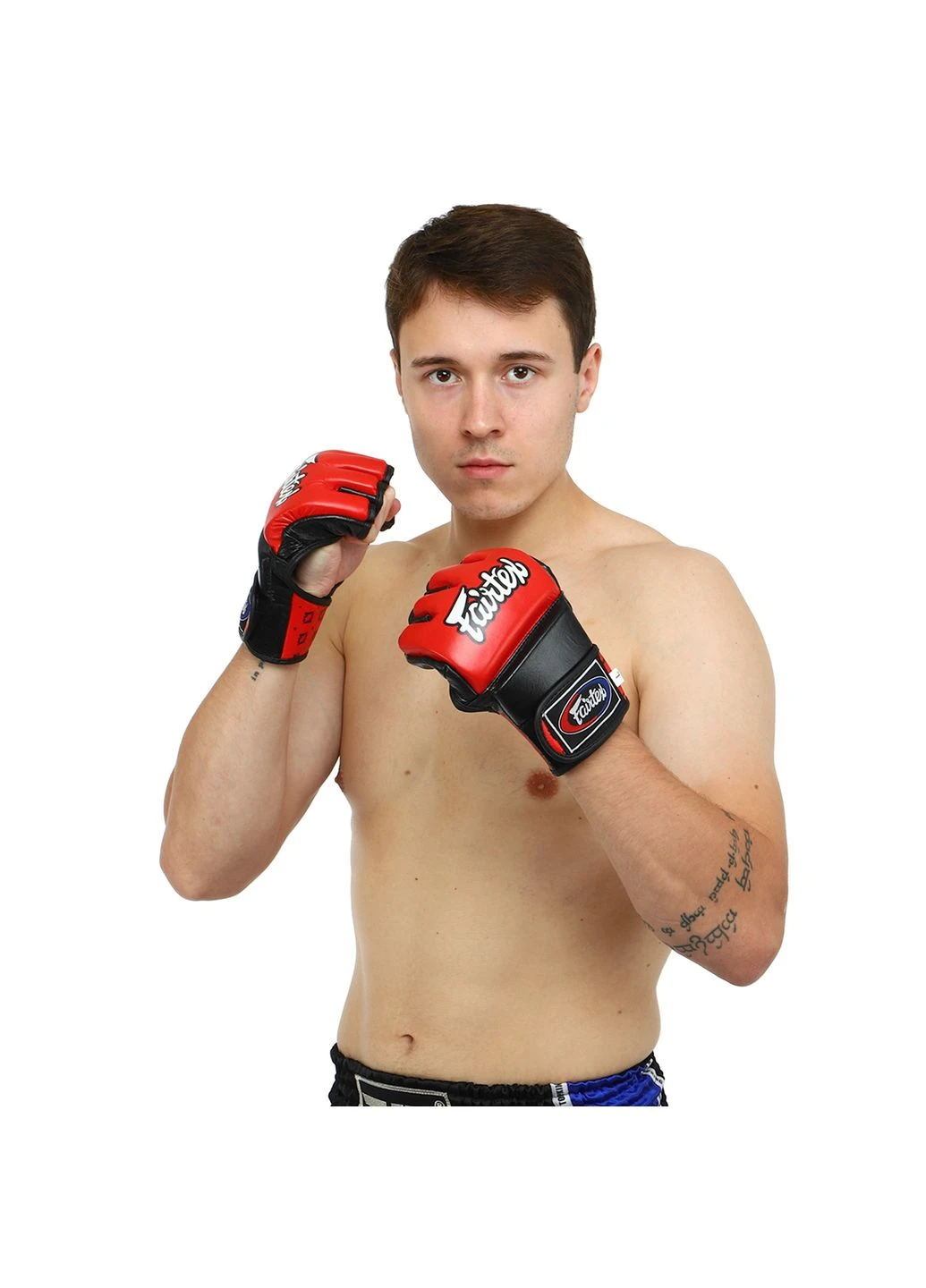 Перчатки для смешанных единоборств MMA кожаные BO-0582 Цвет: размер: Fairtex (352775167)
