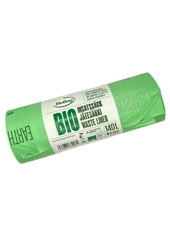 Эко пакеты для мусора 140 л 10 шт/рулон 33509 BioBag (286421880)