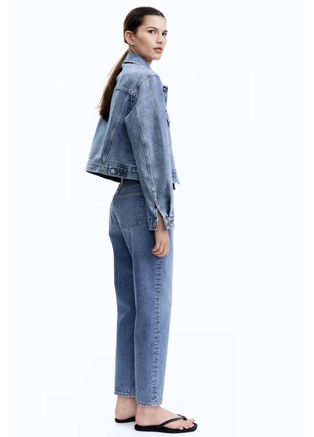 Джинси tapered high-waist ankle H&M - (361648489)