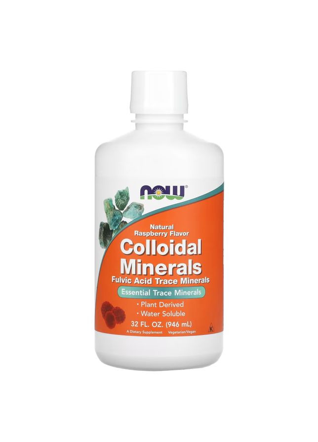 Коллоидные минералы Colloidal Minerals Liquid 946 ml (Raspberry) Now (279233522)