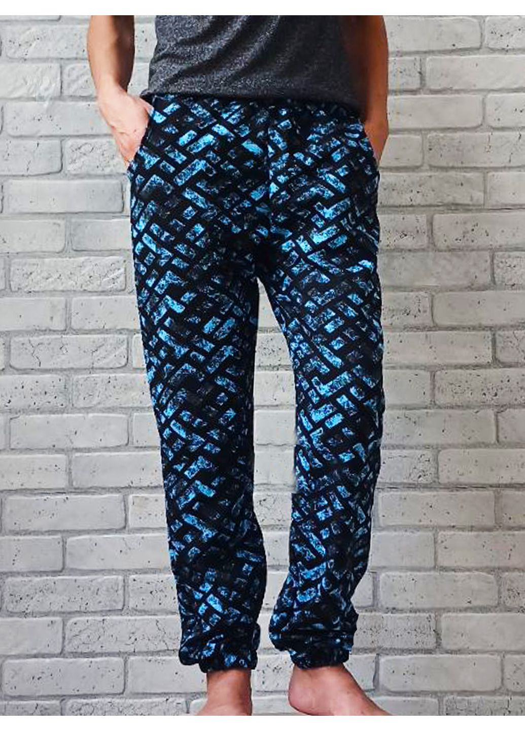 Синие брюки No Brand