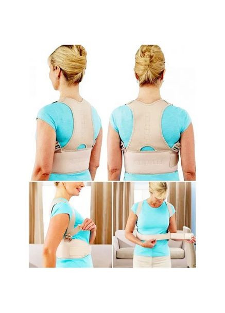 Элестичный универсальный корсет корректор осанки Royal posture для спины поясницы пояс No Brand (354226880)