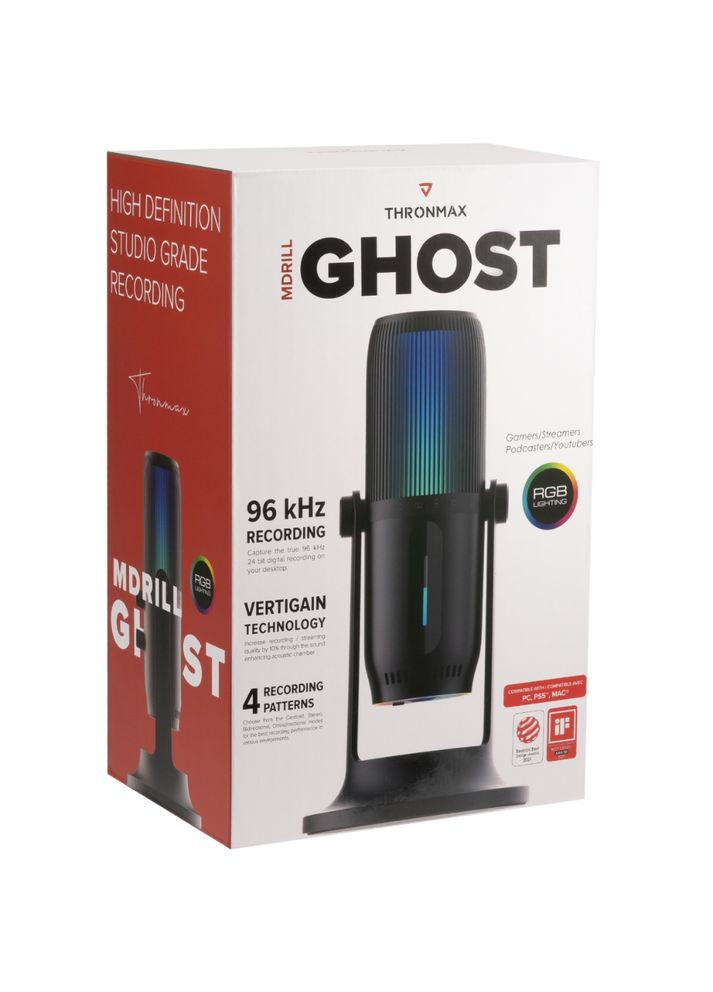 Мікрофон MDRILL GHOST M2RGB Black (M2RGBTHRONMAX) Thronmax (361854254)