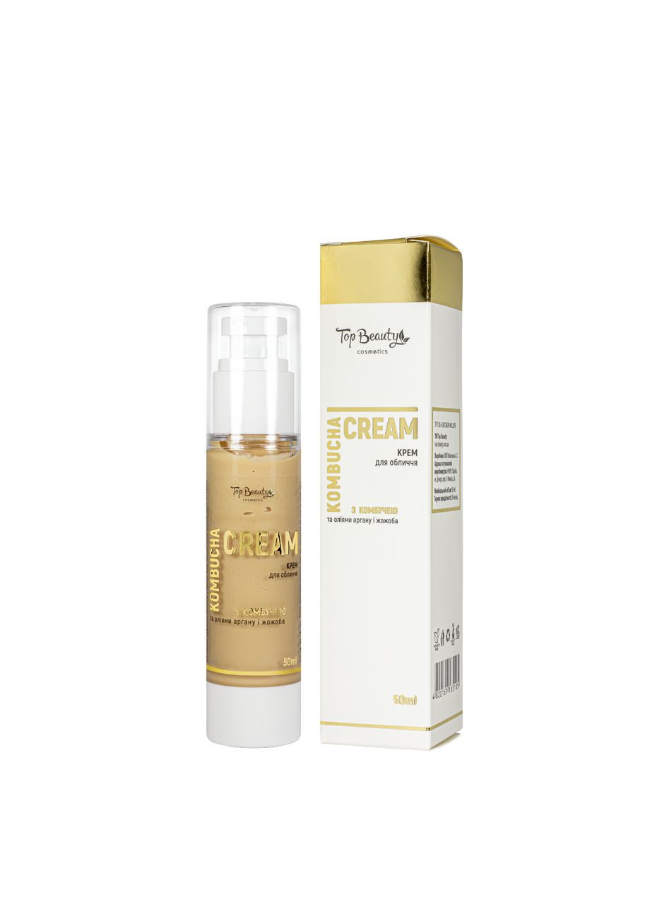 Крем для лица увлажняющий с экстрактом комбучи 50 мл Top Beauty (367988873)