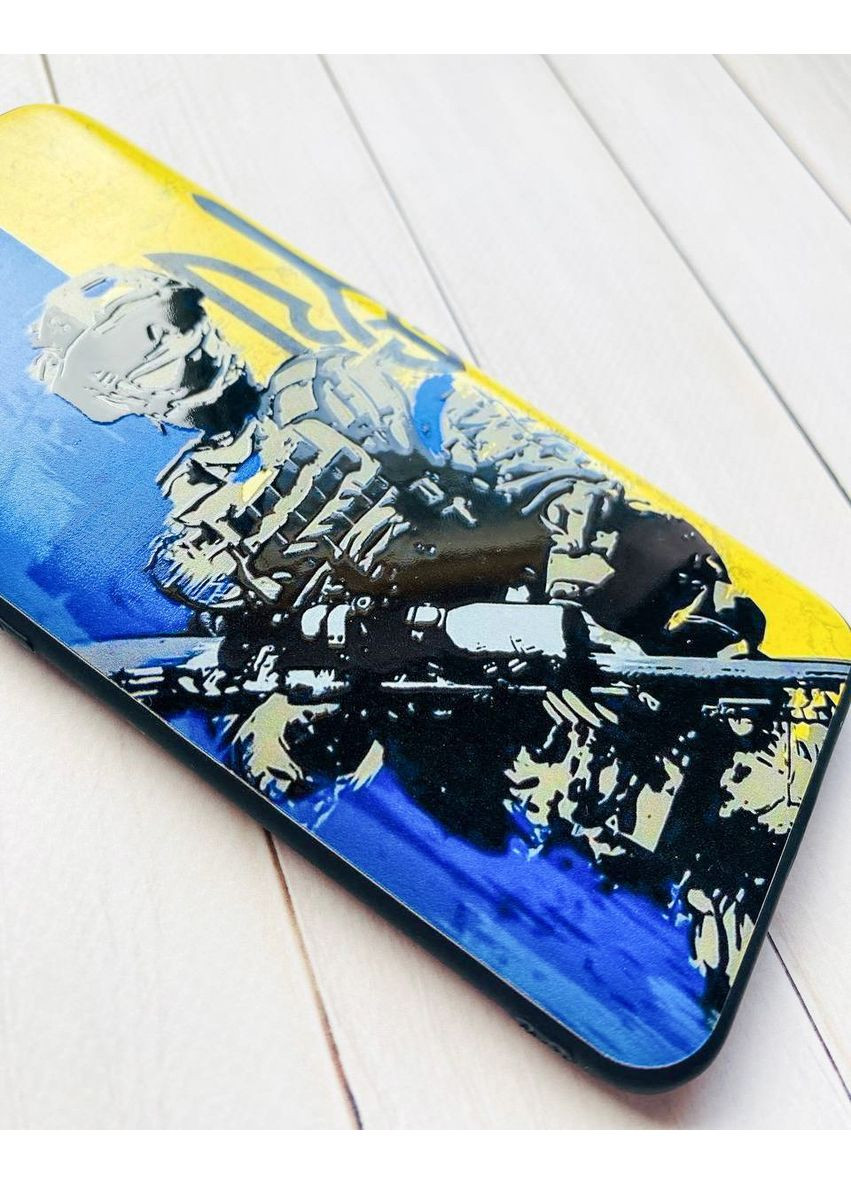 Матовый чехол с черными боками на Samsung Galaxy S24 Солдат (принт 350) Creative (355398060)