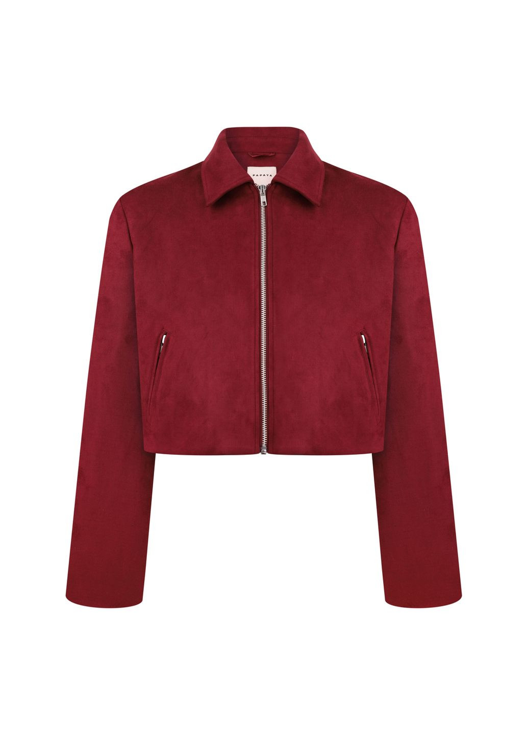 Бордовый женский жакет укороченный 792 Papaya - всесезон