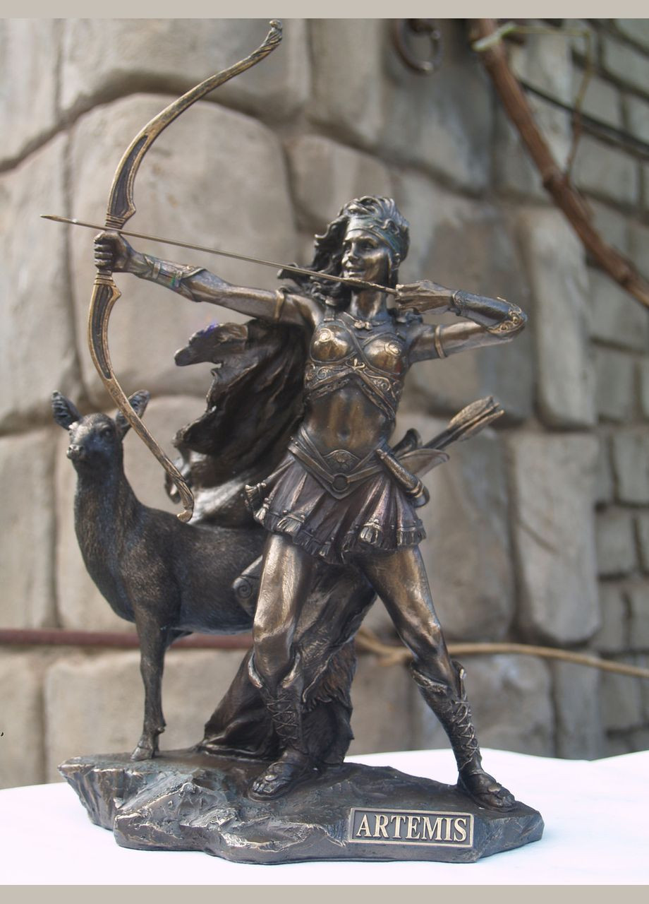 Статуэтка Богина охоты Артемида 31 см 75674 полистоун с бронзорвым покрытием Veronese (302239403)