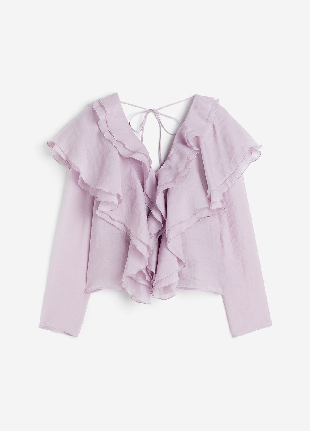 Лиловая блуза H&M