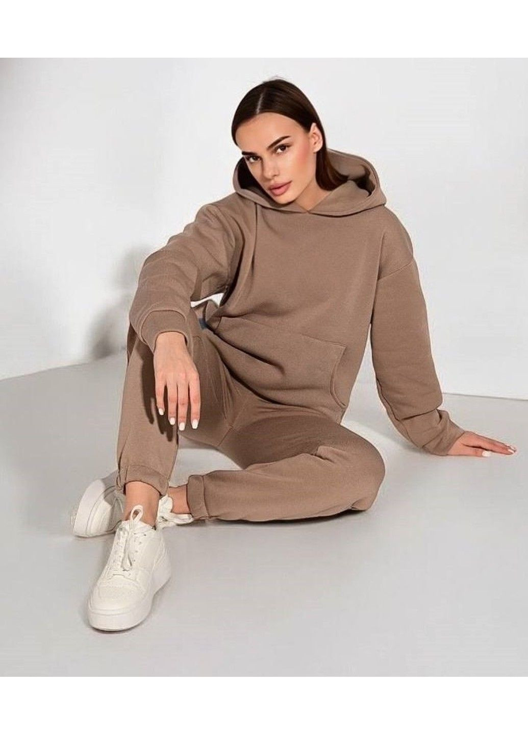 Костюм спортивный женский зимний бежевый Wafa (322427026)