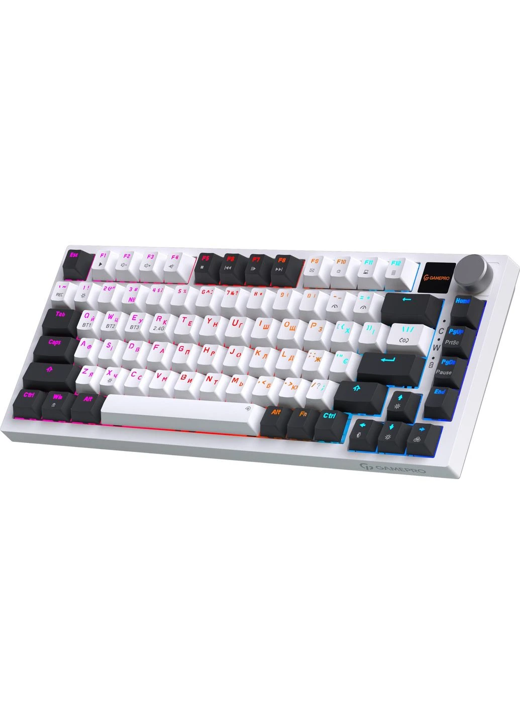 Клавиатура беспроводная Asgard Valhalla QLAB Sakura Switch White With Display (MK160-W-D-QS-PRO) GAMEPRO (390002900)