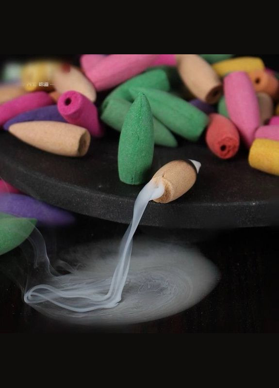 Арома конусы жидкий дым 3,8см 20 шт Роза No Brand (297567741)