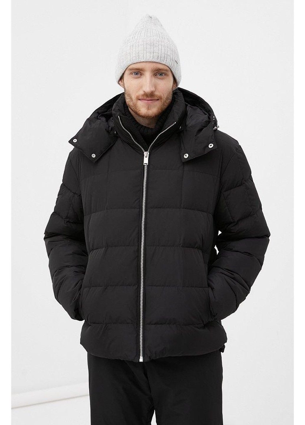 Черный зимний Пуховик Finn Flare