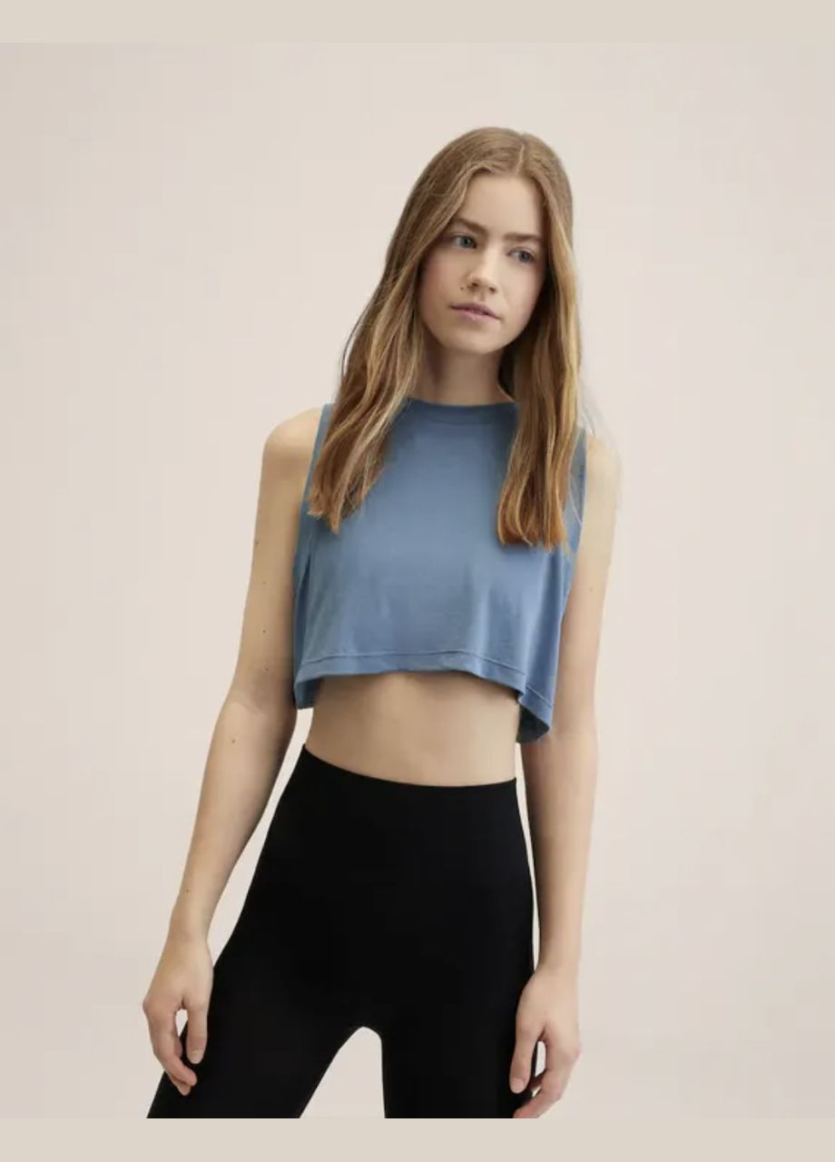 Коротка блакитна майка Mango — 316629170
