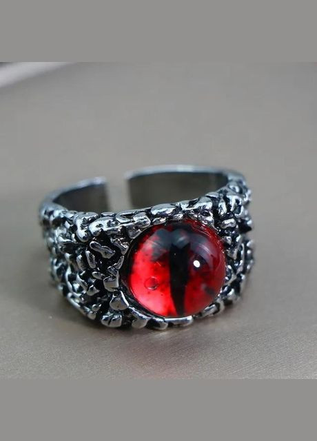 Мистическое мужское кольцо фиолетовый глаз дракона вокруг чешуя дракона размер регулируемый Fashion Jewelry (292861946)