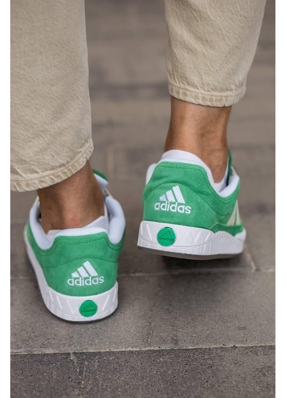 Сірі Осінні кросівки чоловічі adidas adimatic green white v2 адідас адіматік No Brand
