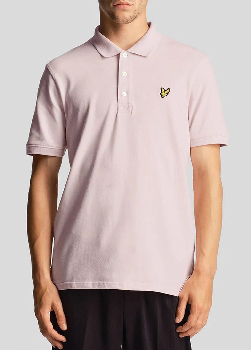 Персиковая персиковая футболка-поло plain polo shirt Lyle & Scott