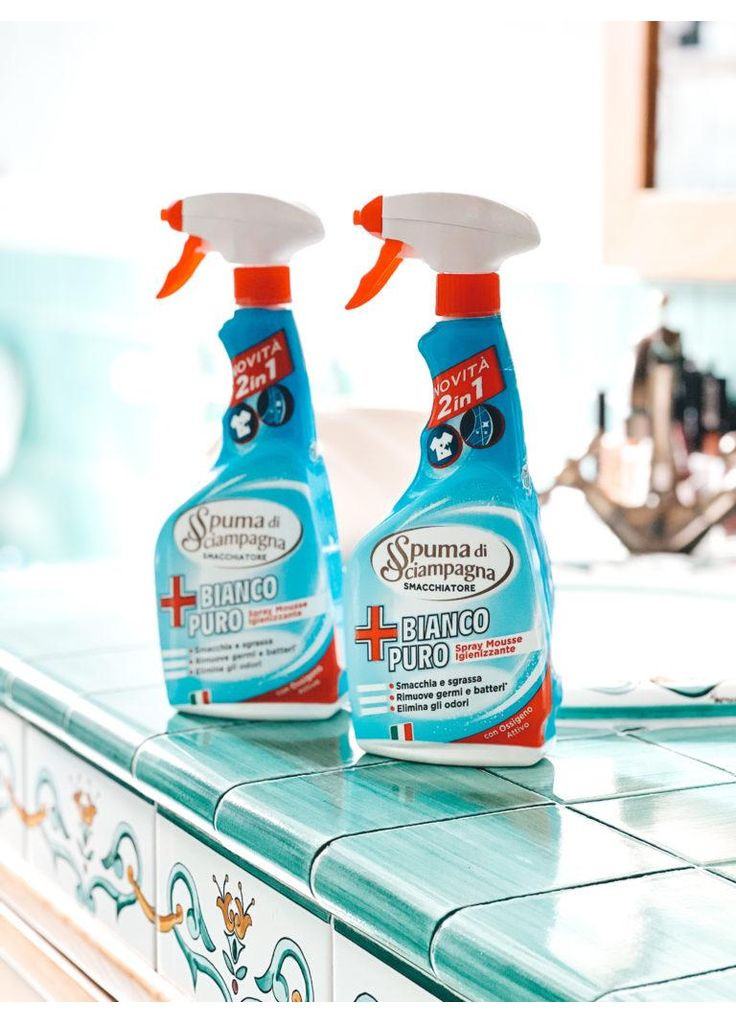 Засіб для виведення плям універсальний Pure White Spray Sanitizing Mous 500 мл Spuma di Sciampagna (370567213)