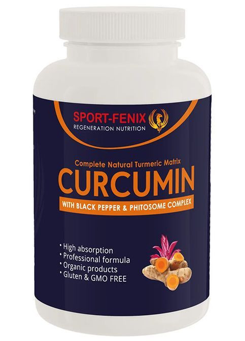 Curcumin With Black Pepper & Phitosome Complex 120 Caps Sport-Fenix (362096724)