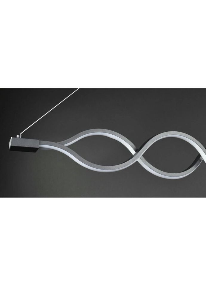 Люстра светодиодная подвесная LED светильник для квартиры на потолок лэд 27439 Черный 30-110х6х102 см. Sunnysky (335975784)